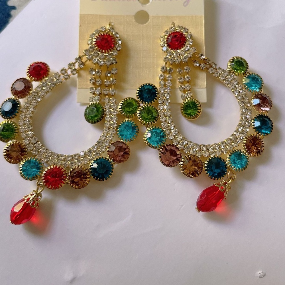 Jumka Earrings Multi Fashion Jewelry Jhumka Traditional Ethnic same day shiping
